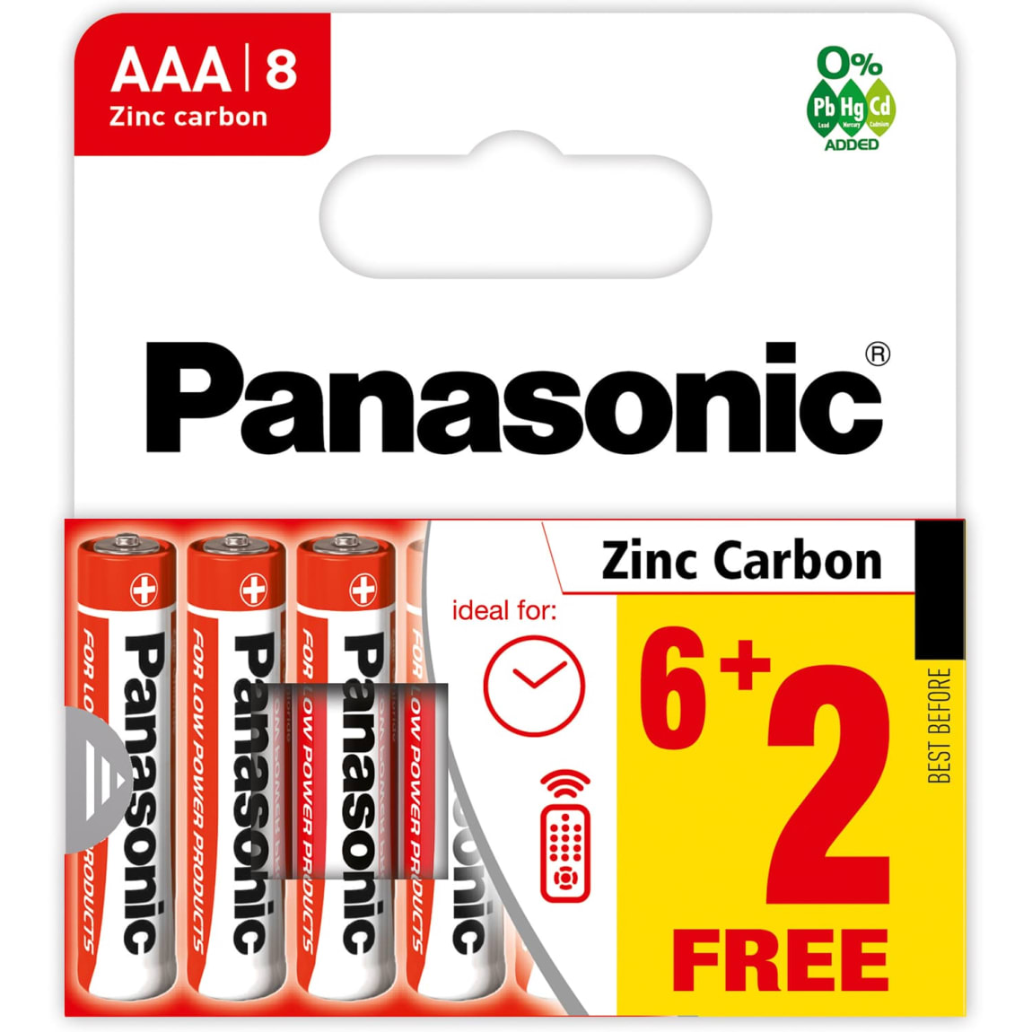 Panasonic AAA Batteries 8pk