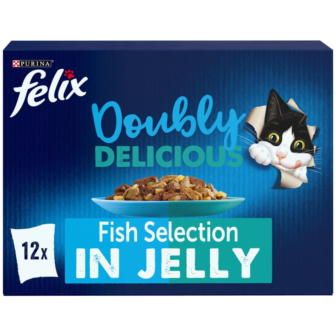 Felix Doubly Delicious Fish Cat Food 12 x 100g