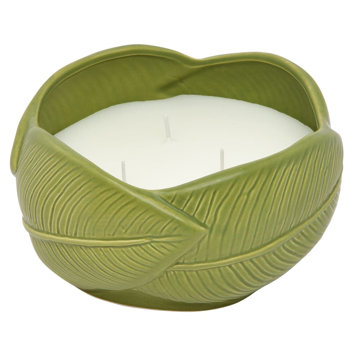 Palm House Ceramic Leaf Candle