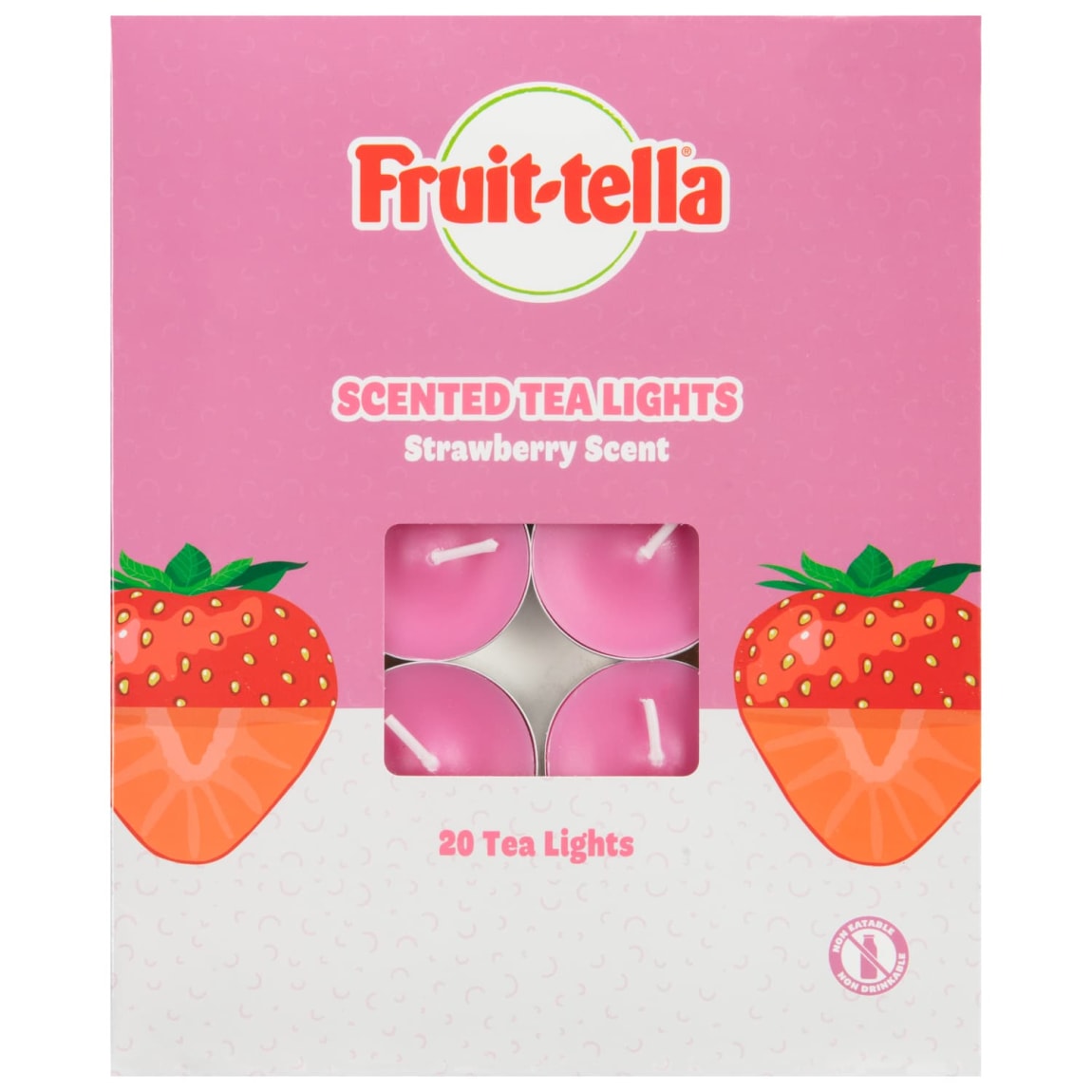Fruittella Scented Tealights 20pk - Strawberry