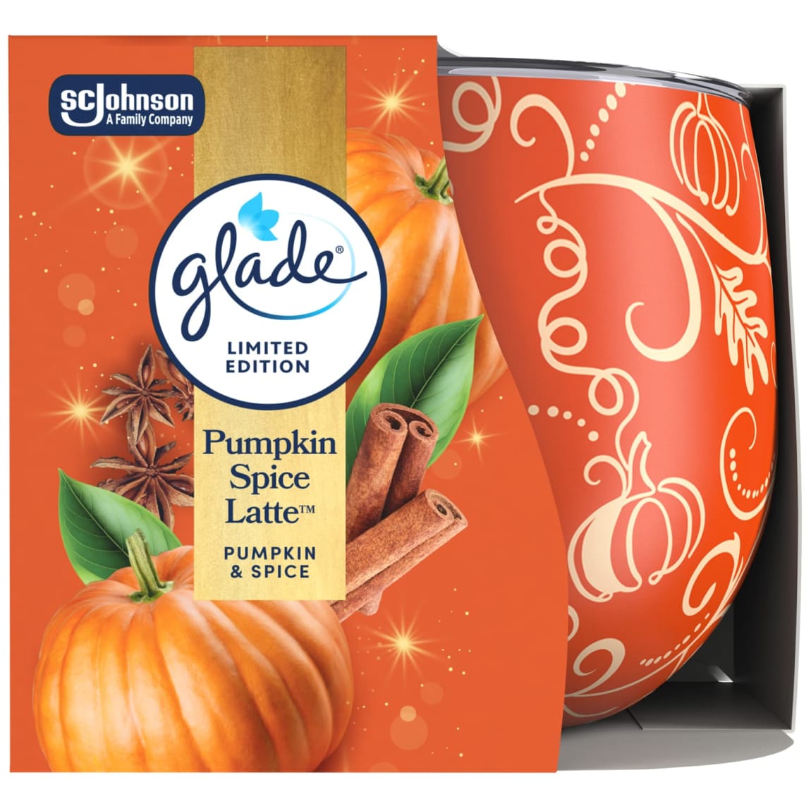 Glade Scented Candle - Pumpkin Spice Latte