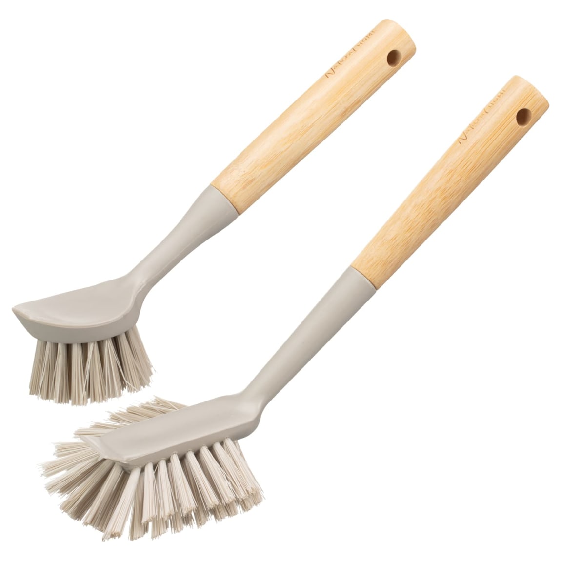 Bamboo Dish Brushes 2pk - Grey