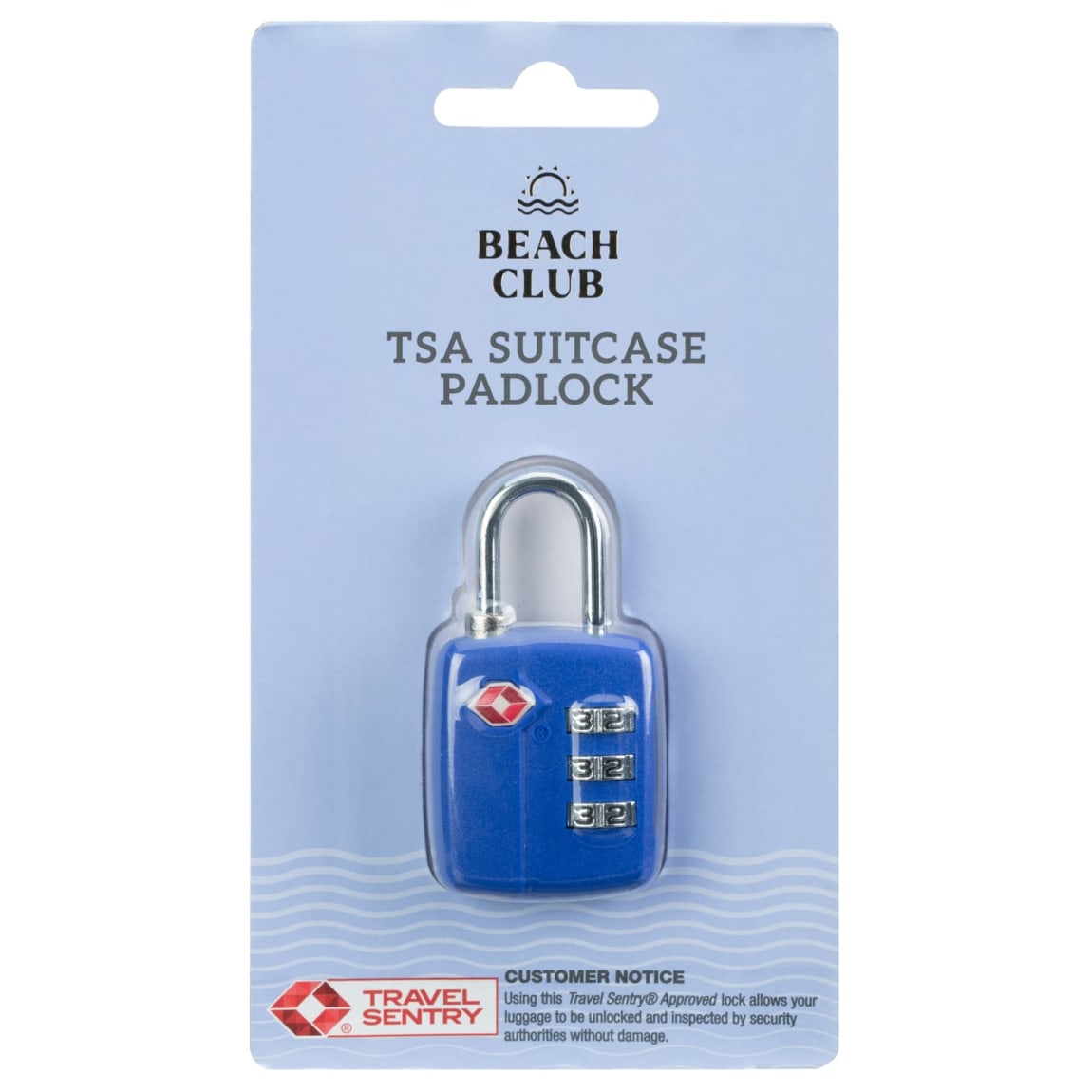 Beach Club TSA Suitcase Padlock