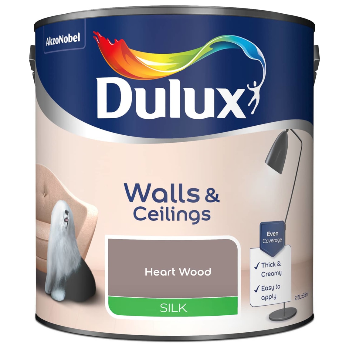 Dulux Silk Paint 2.5L - Heart Wood
