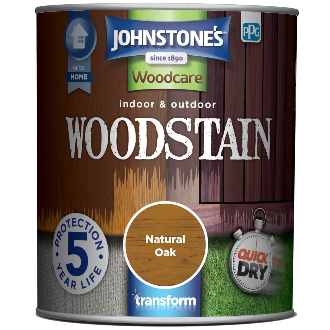 Johnstone's Interior Exterior Woodstain Natural Oak 750ml