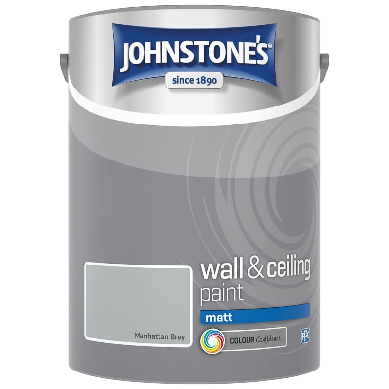 Johnstone's Paint Vinyl Matt Emulsion - Manhattan Grey 5L