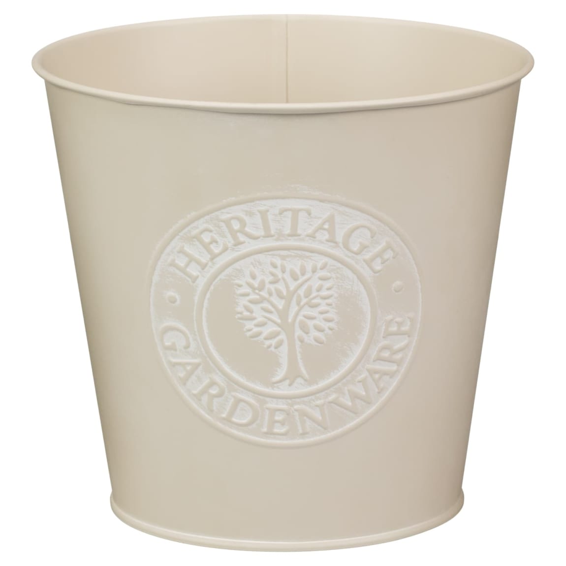 Heritage Garden Large Metal Planter - Cream