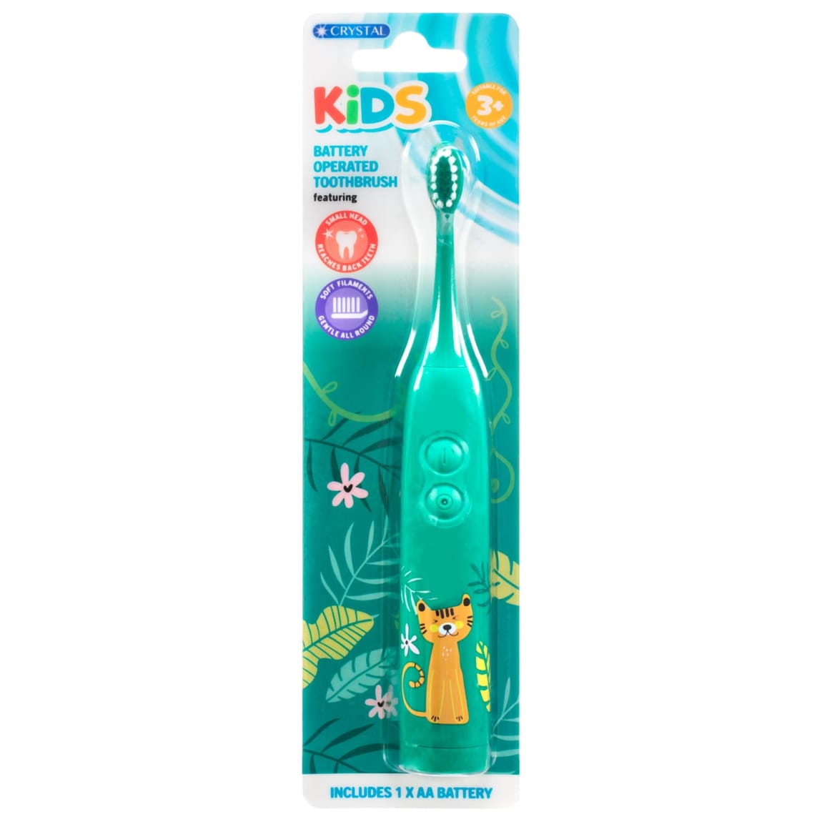 Kids Battery Operated Toothbrush - Cat