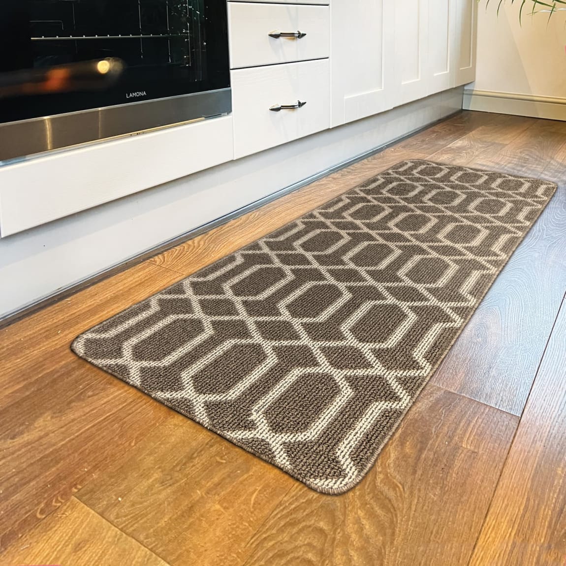 Buddy Geo Runner Doormat - Beige