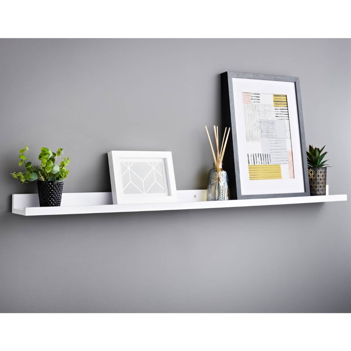 Lokken Picture Shelf 120cm - White