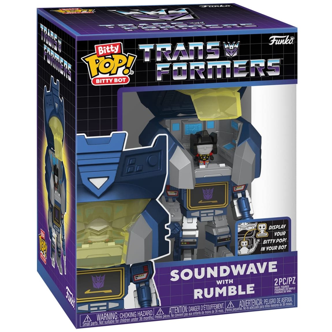 Funko Bitty Pop! Transformers Soundwave with Rumble