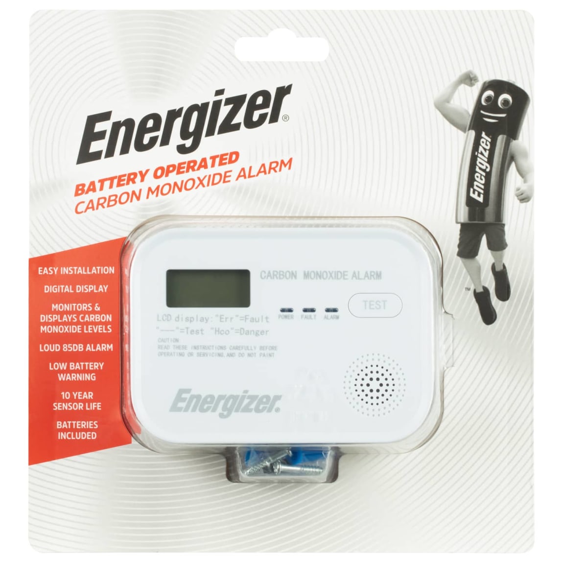 Energizer Battery Operated Carbon Monoxide Alarm