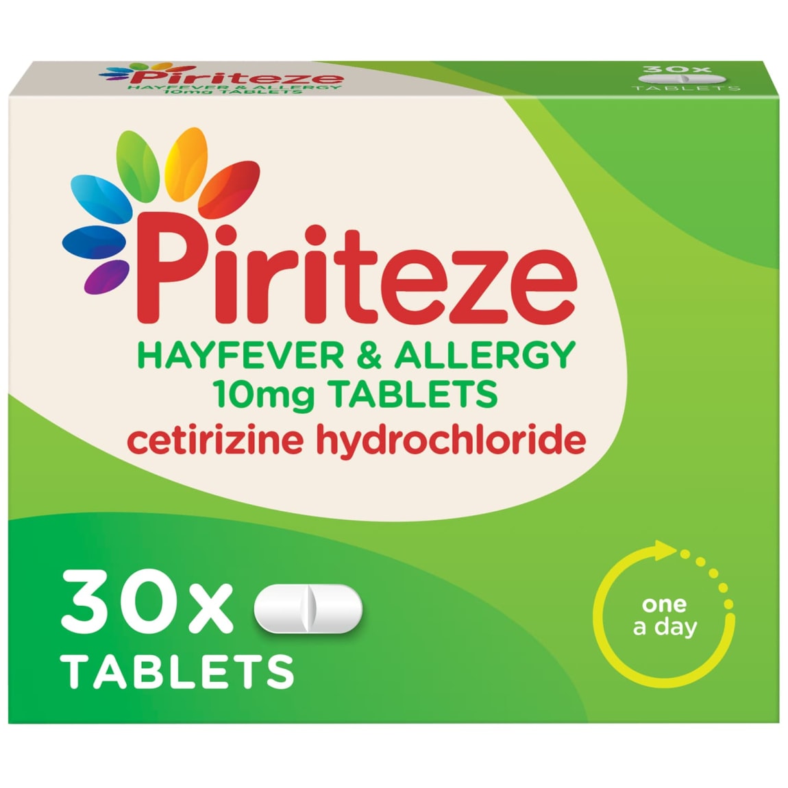 Piriteze Hayfever & Allergy 10mg Tablets 30pk