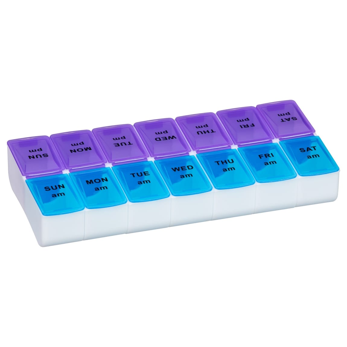 7 Day Pill Box - Blue & Purple