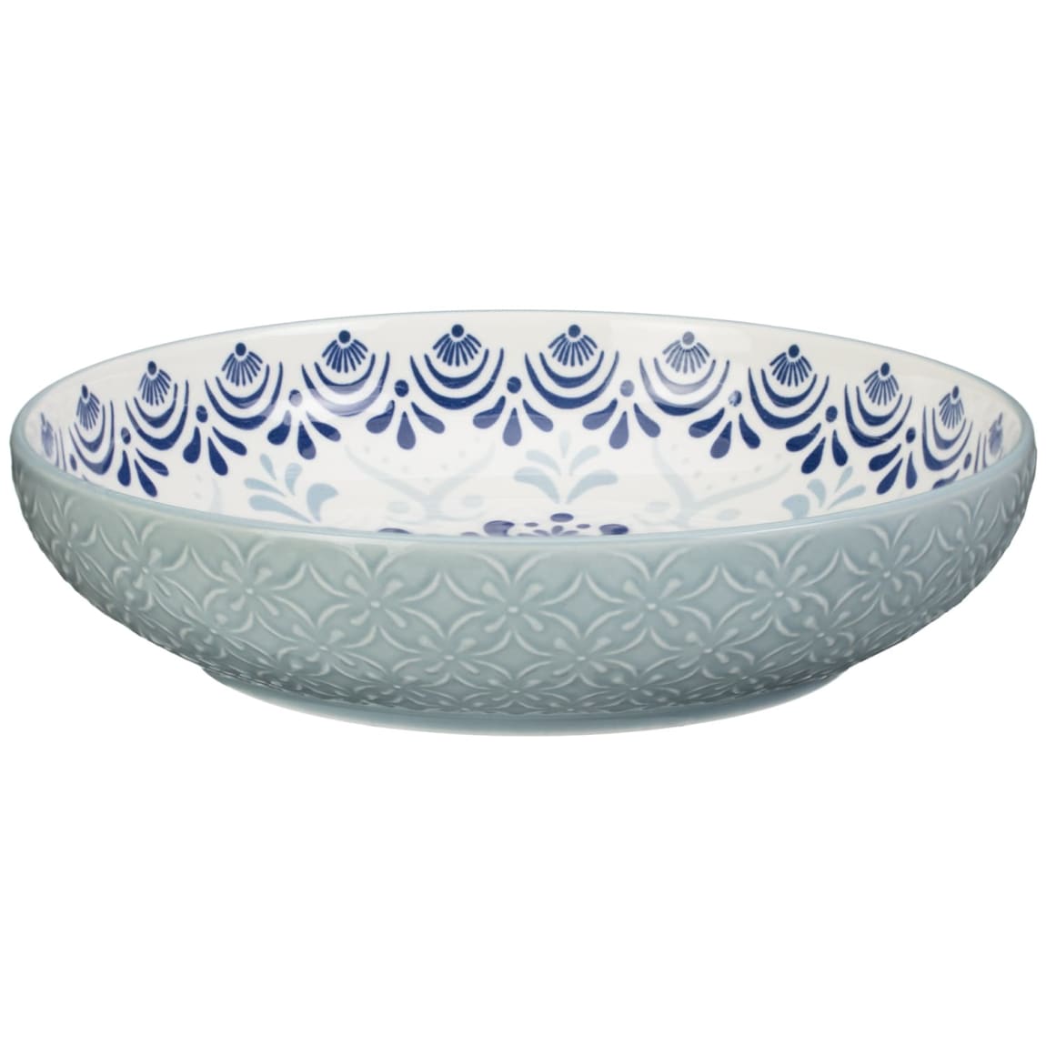 Blue Printed Pasta Bowl