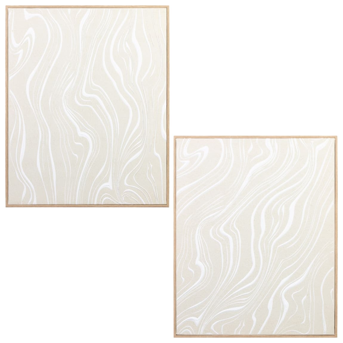 Textured 3D Wall Art in Wooden Frame - Assorted