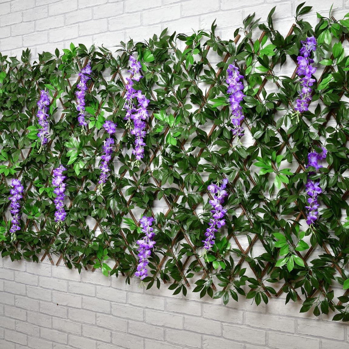 Expanding Artificial Wisteria Leaf Trellis 200 x 100cm