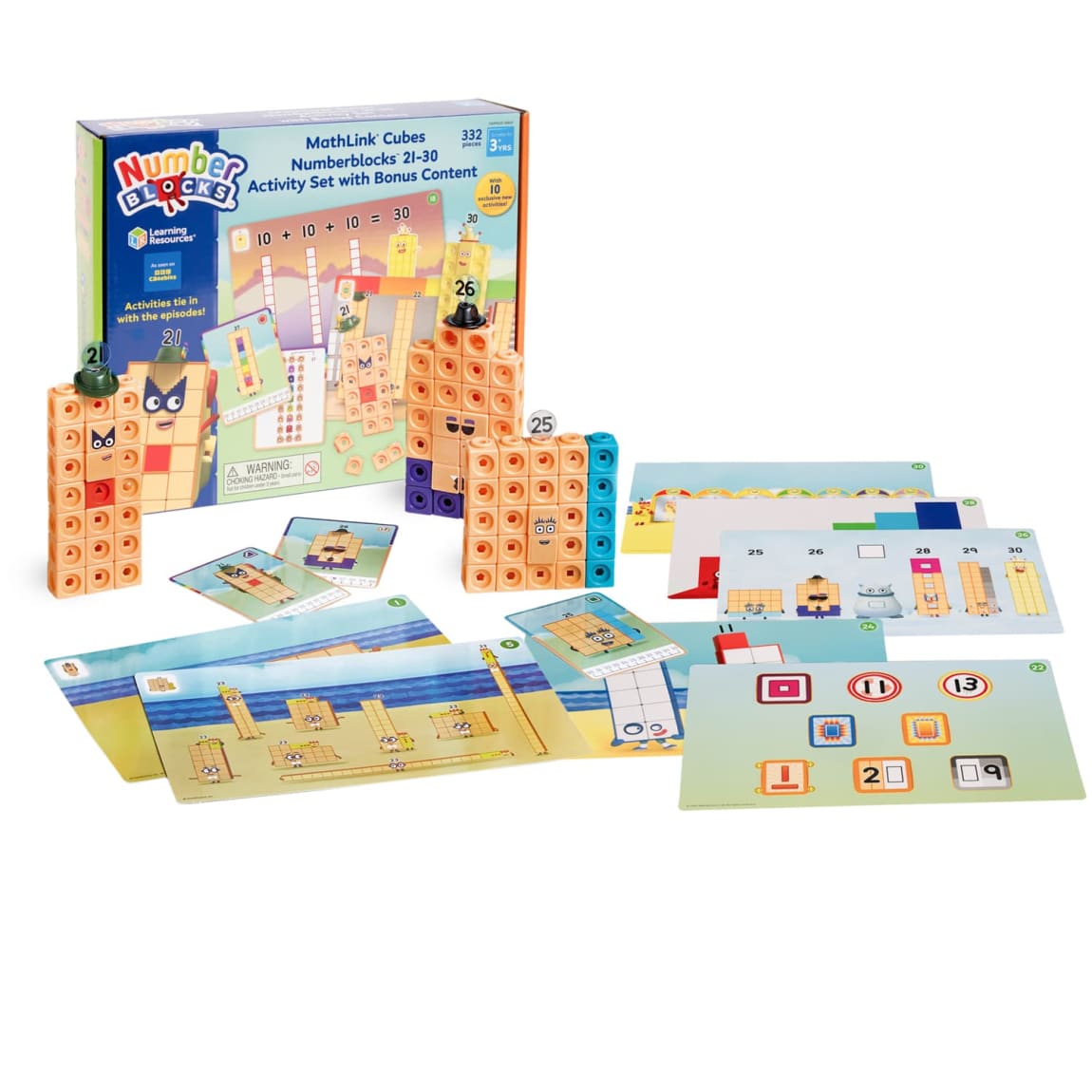 Numberblocks MathLink Cubes 21- 30 Activity Set