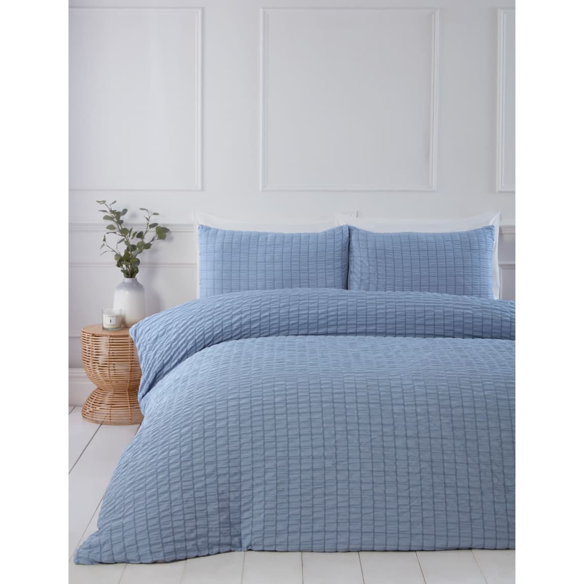 Home Collection Lara King Duvet Set - Blue