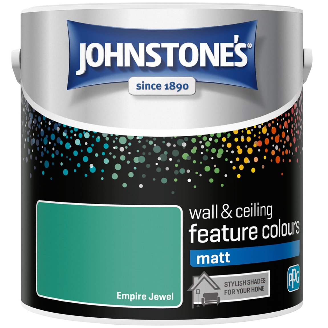 Johnstone's Feature Wall Matt Paint 2.5L - Empire Jewel