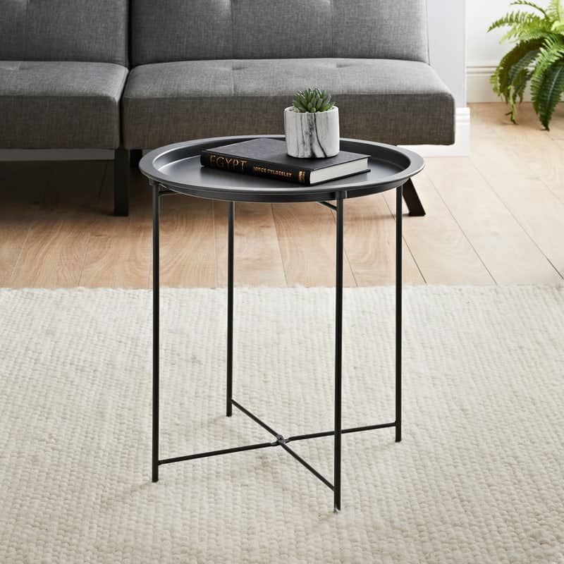 Essentials Tray Side Table - Grey
