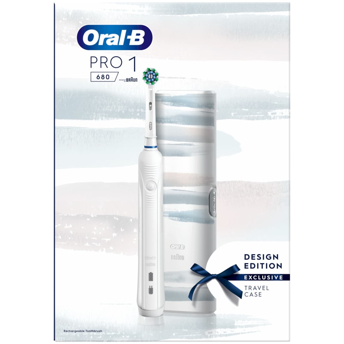 Oral-B Pro 1 680 Rechargeable Electric Toothbrush - White