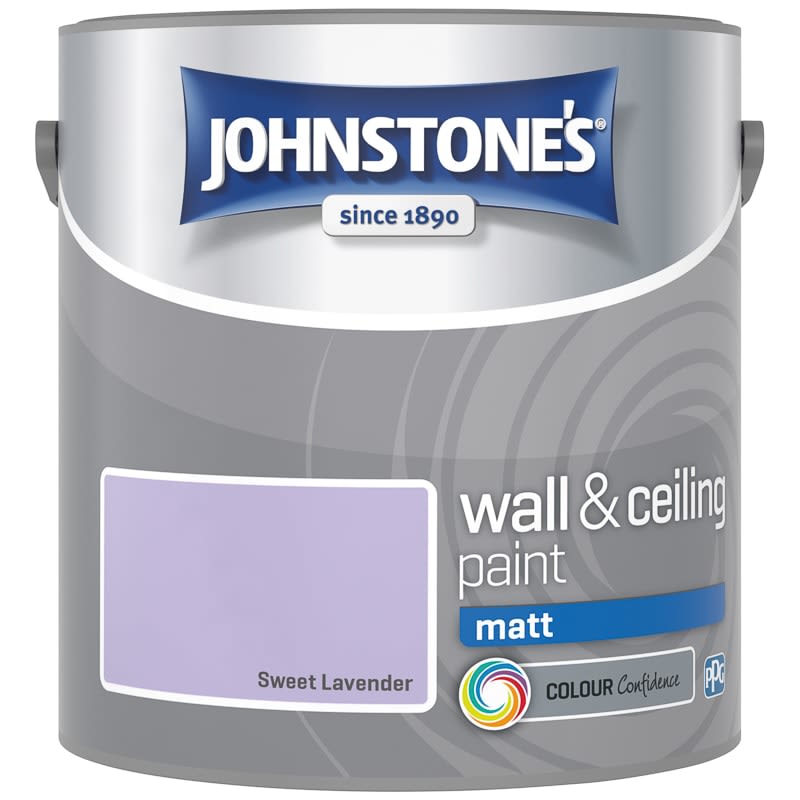 Johnstone's Paint Vinyl Matt Emulsion - Sweet Lavender 2.5L