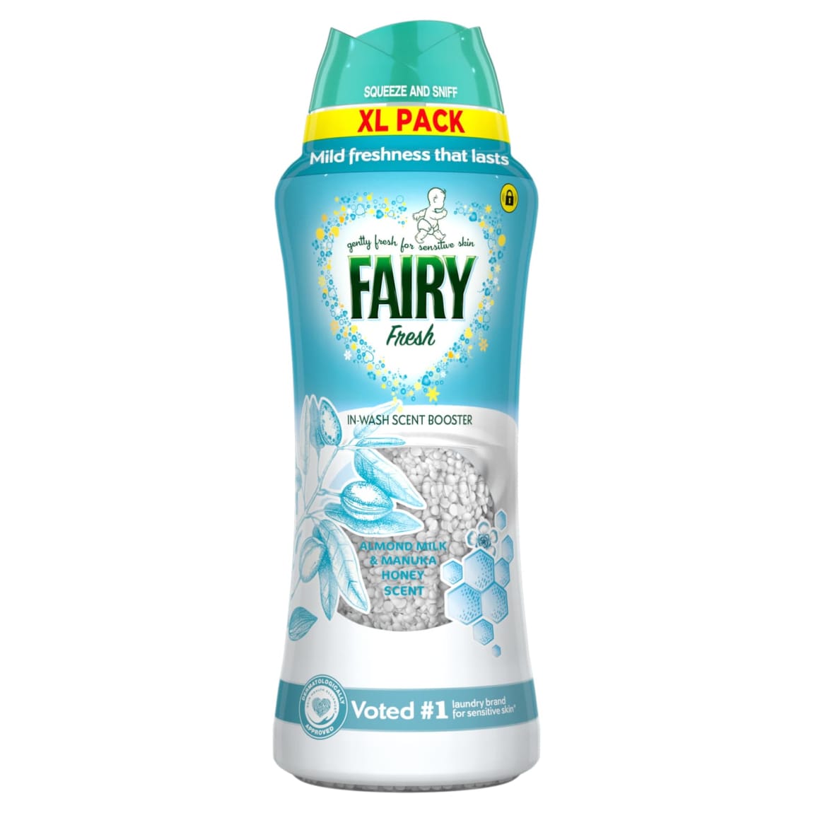 Fairy In Wash Scent Booster 495g - Almond Milk & Manuka Honey