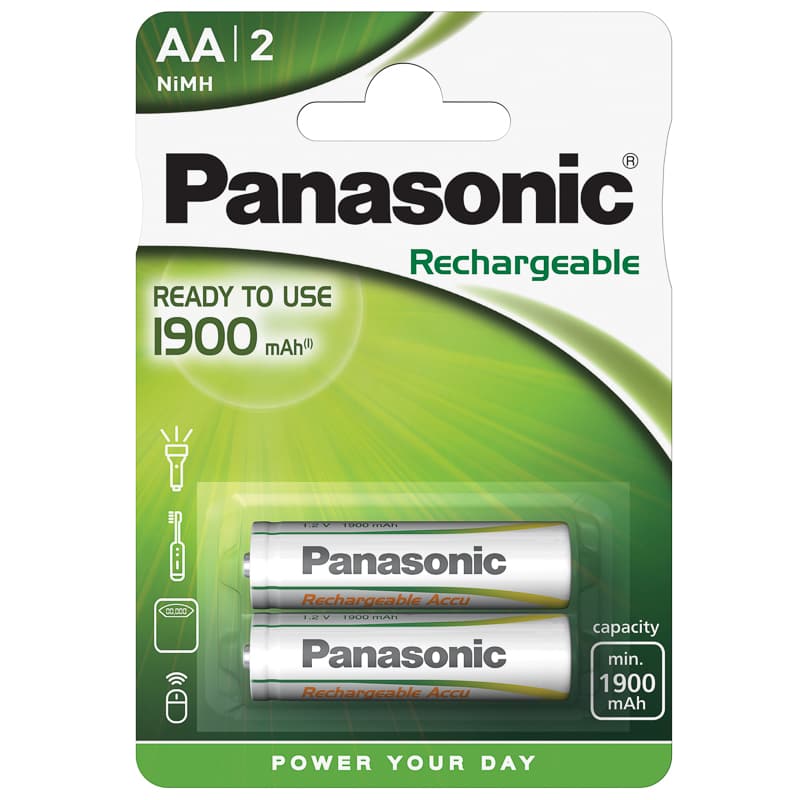 Panasonic Rechargeable AA Batteries 2pk