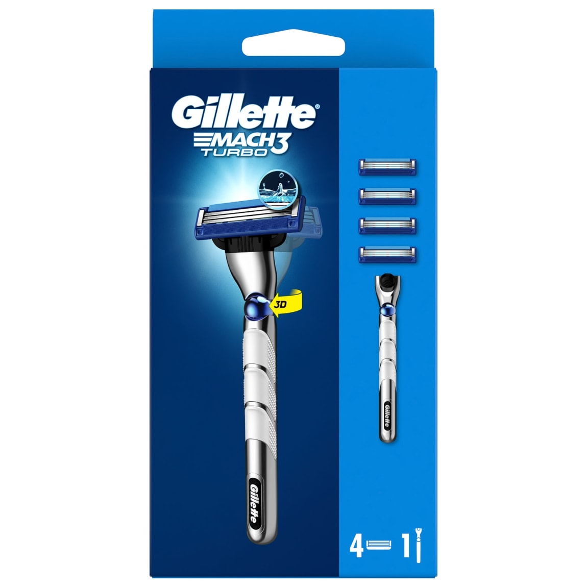 Gillette Mach3 Turbo Razor Starter Pack