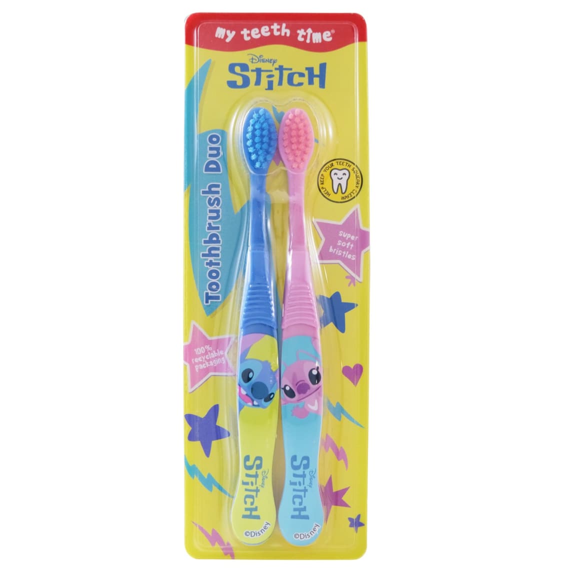 Disney Stitch Toothbrush 2pk