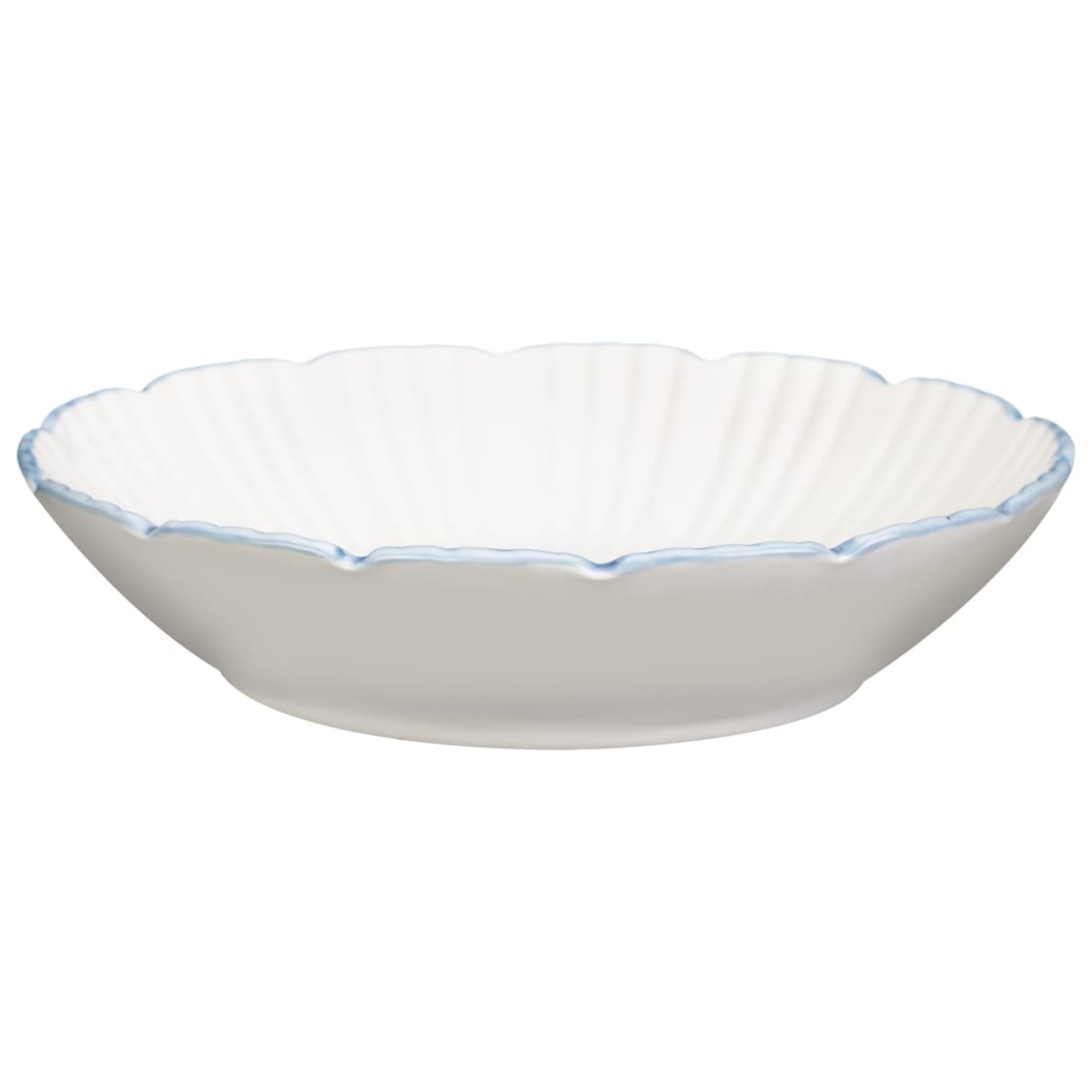 Blue Rim Pasta Bowl