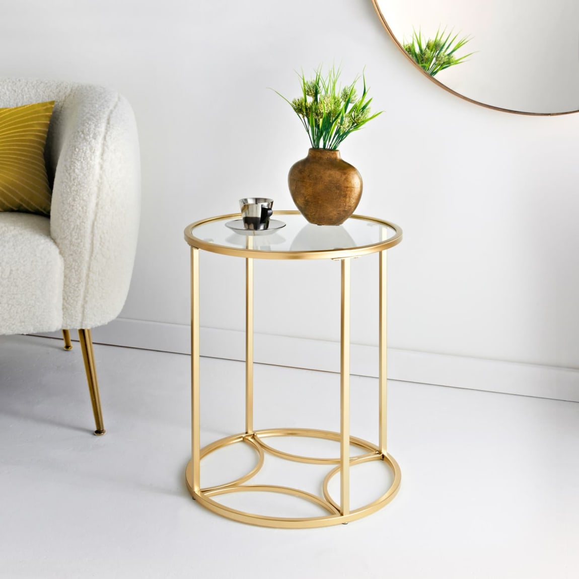 Home Collection Gold Side Table