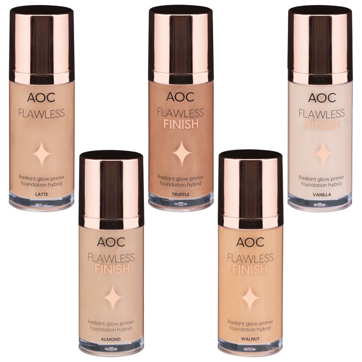 AOC Flawless Finish Foundation 30ml - Assorted