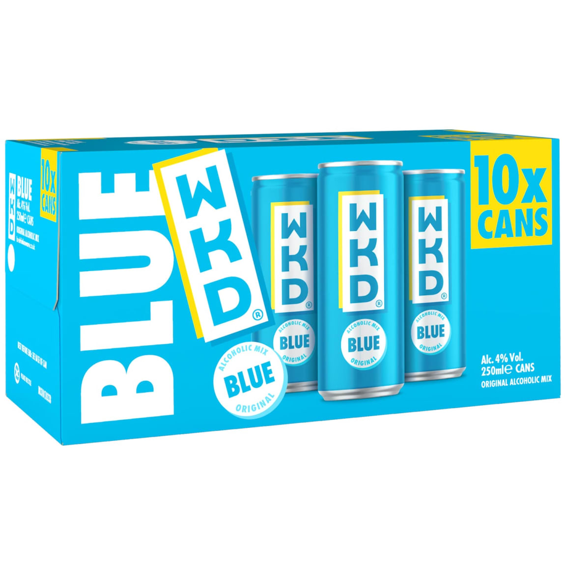 WKD Original Blue Alcoholic Mix 10 x 250ml