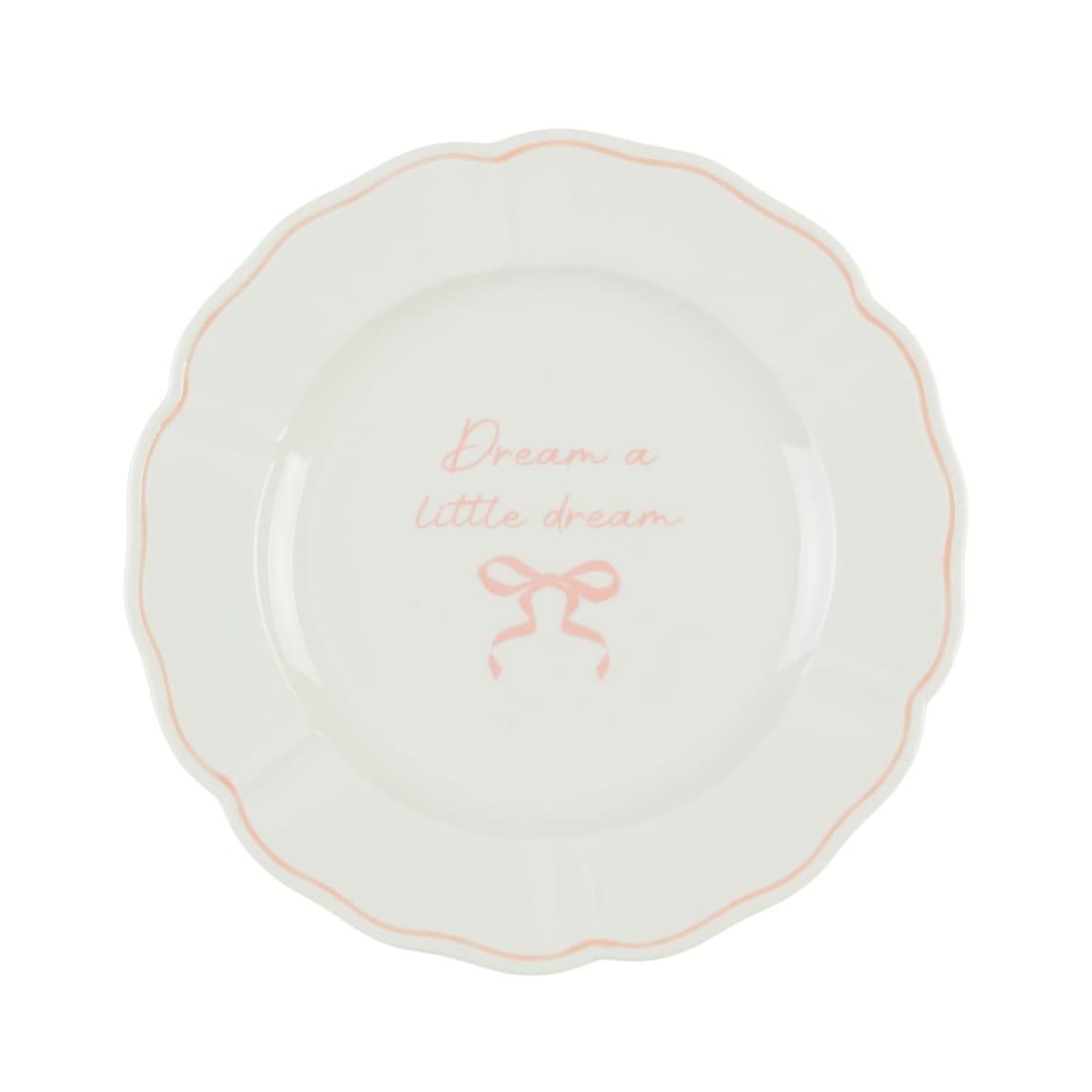 Pink Bow Slogan Plate