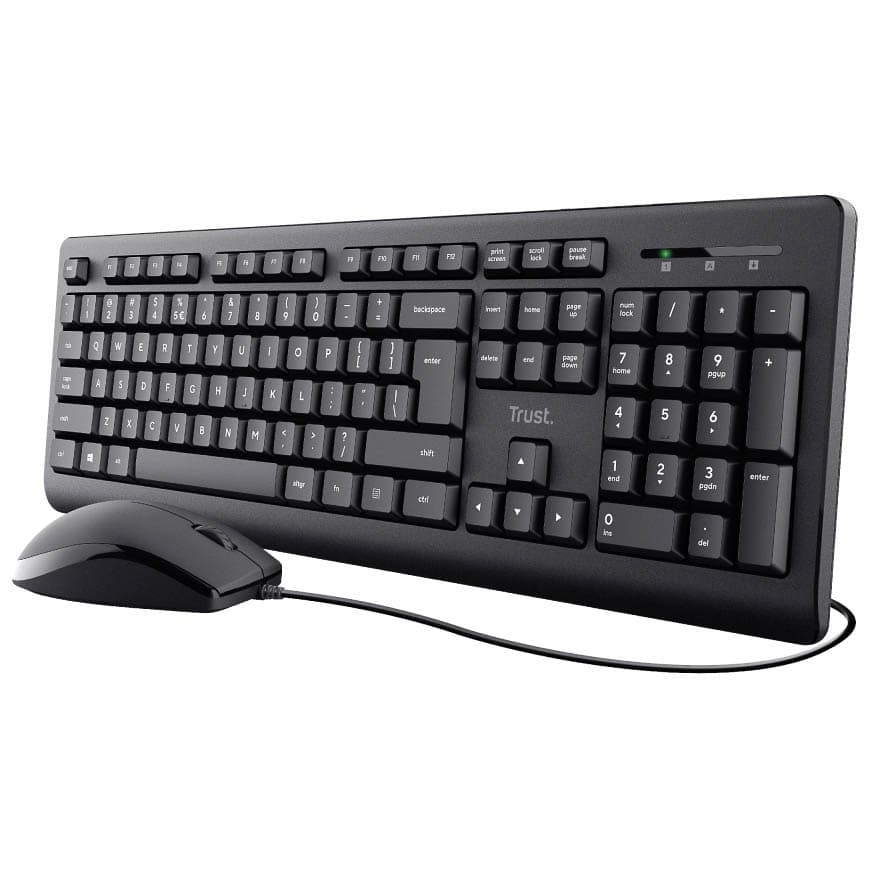 Trust Wired Mouse & Keyboard 2pk