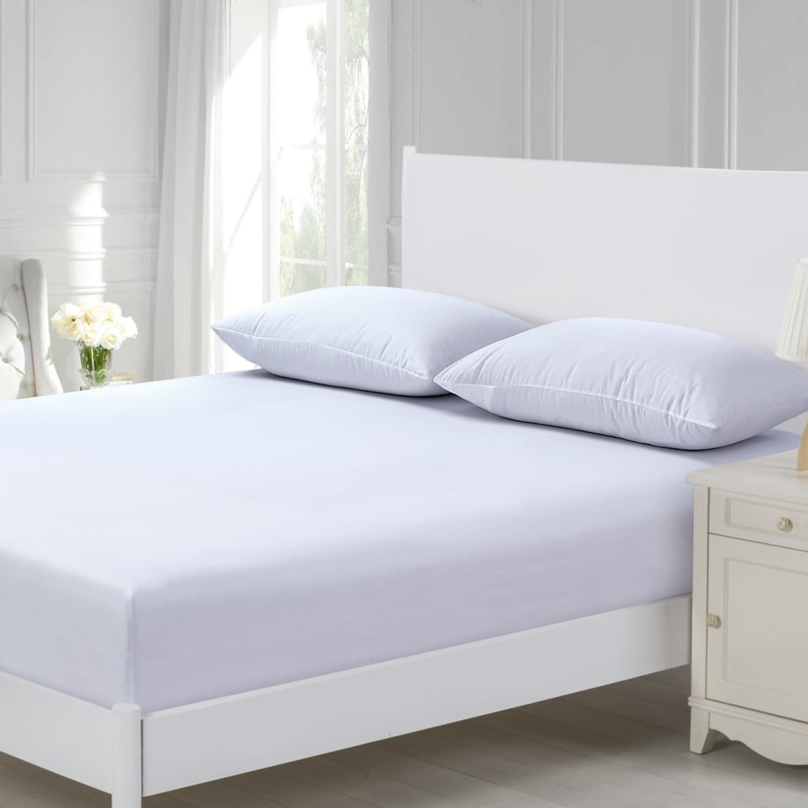 Silentnight Single Fitted Sheet - White