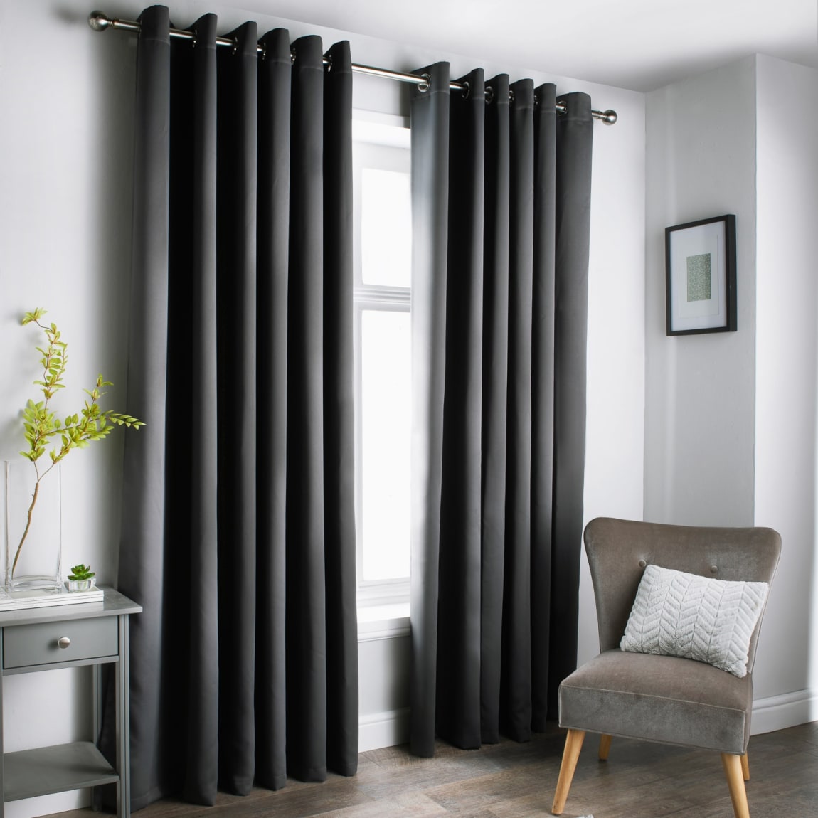 Cambridge Black Out Panel 54 x 86" - Charcoal