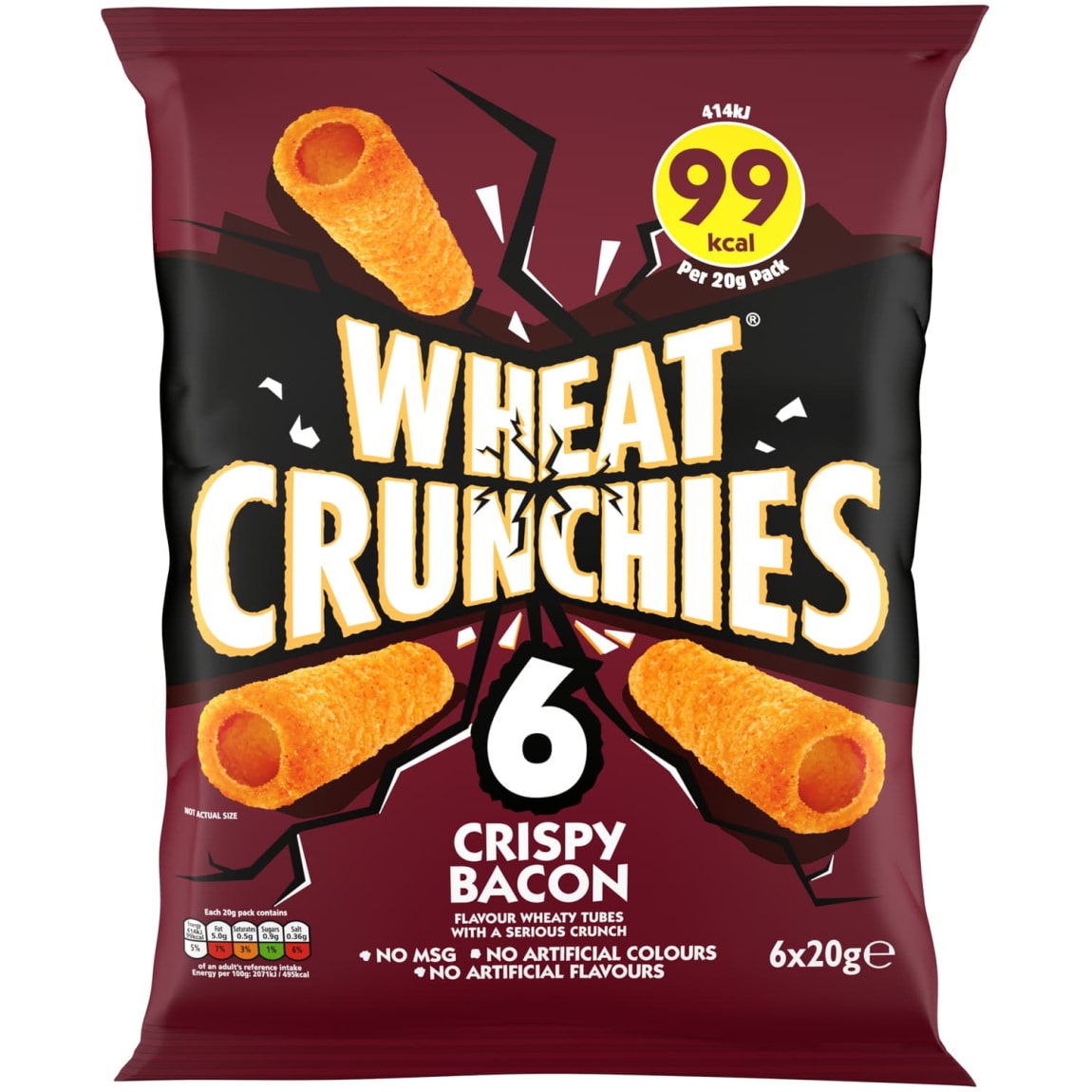 Wheat Crunchies 6pk - Crispy Bacon
