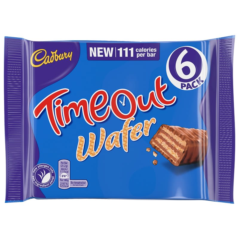 Time Out Chocolate Bars 6pk