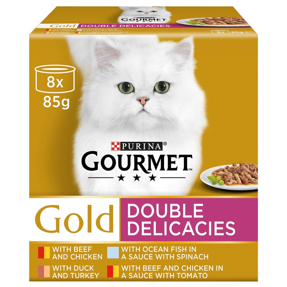 Gourmet Gold Double Delicacies 8 x 85g