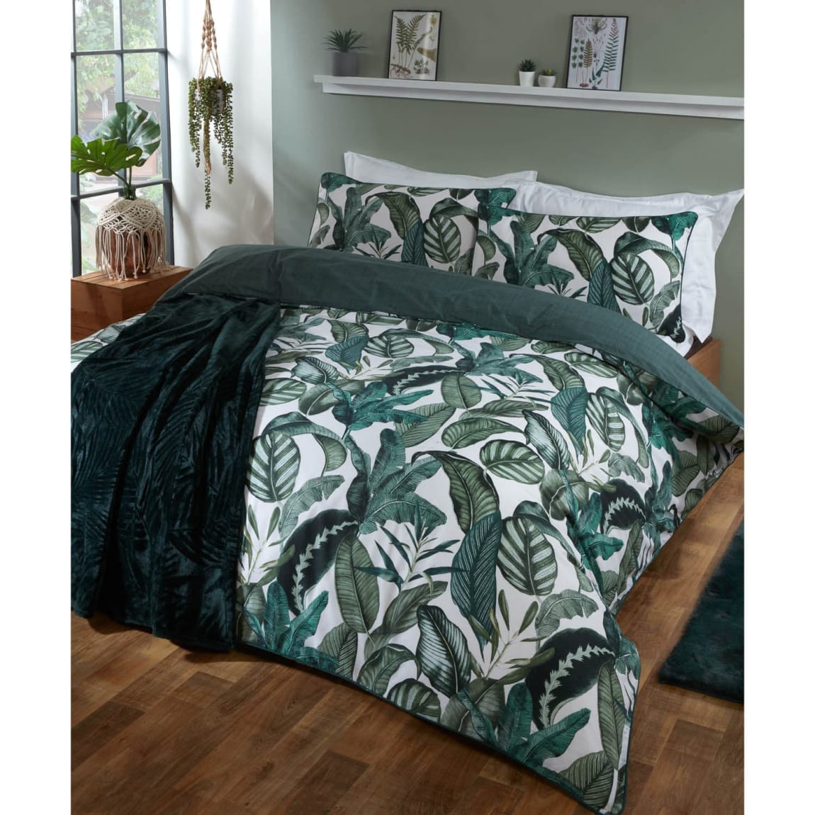 Eden Double Duvet Set - Green