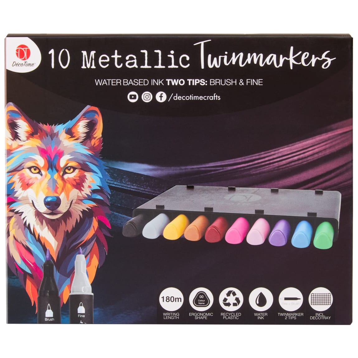 Metallic Twinmarkers 10pk