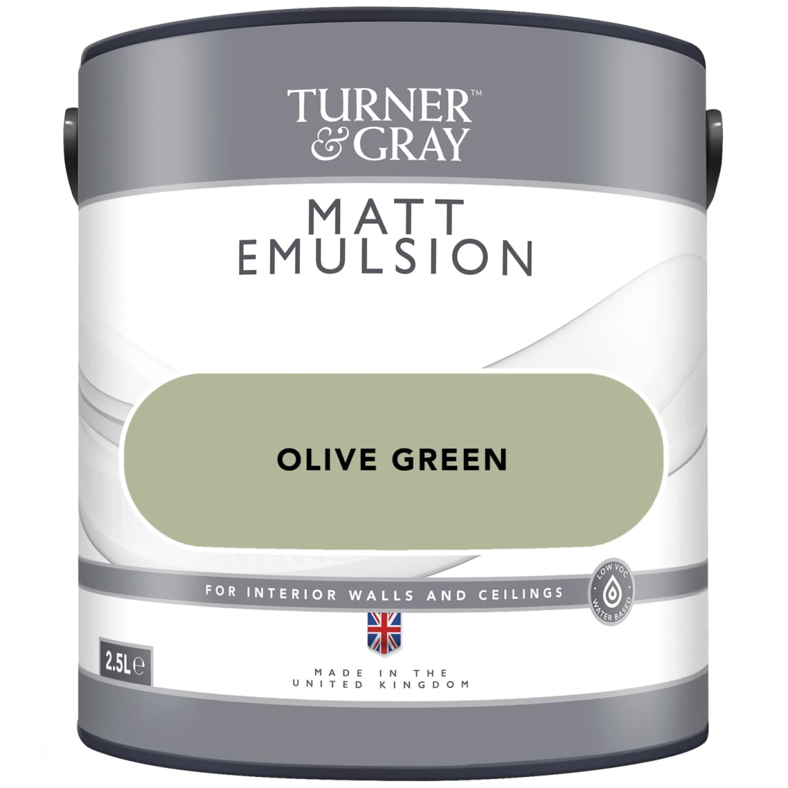 Turner & Gray Matt Emulsion 2.5L - Olive Green