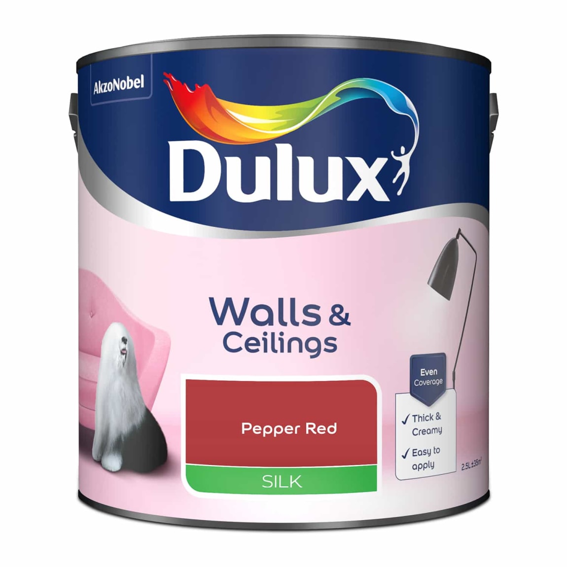 Dulux Silk Paint 2.5L - Pepper Red