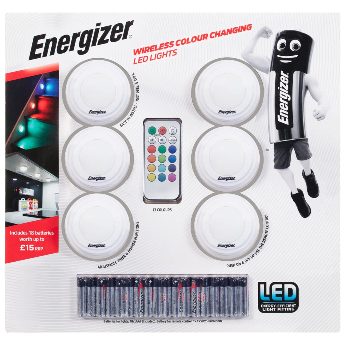 Energizer Wireless Colour Changing LED Lights