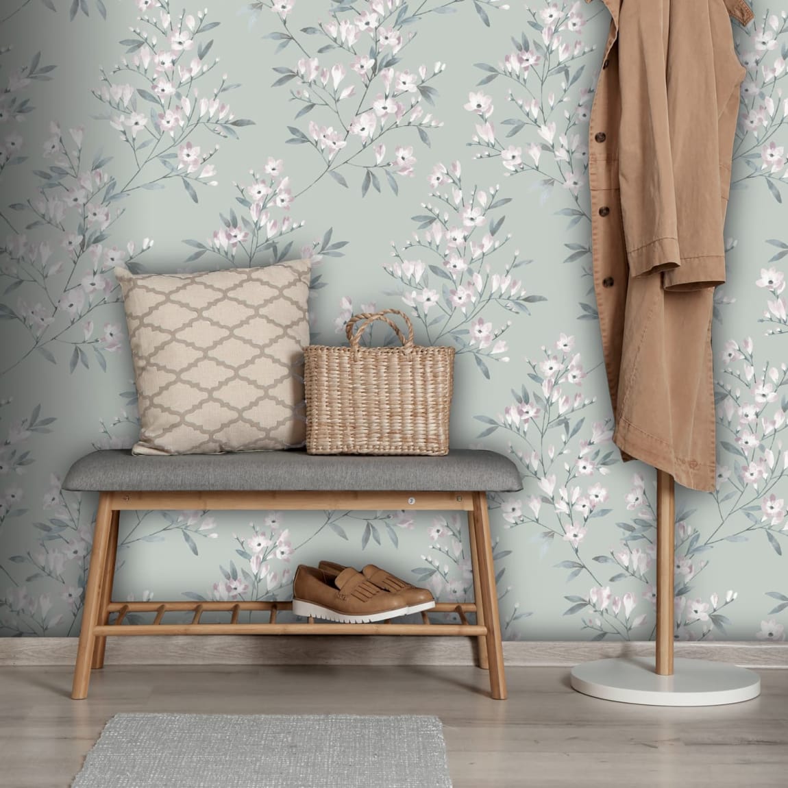 Freesia Wallpaper - Sage