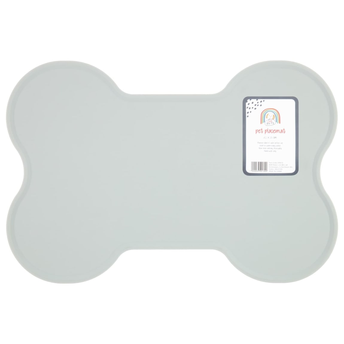 Puppy Bone Placemat - Grey