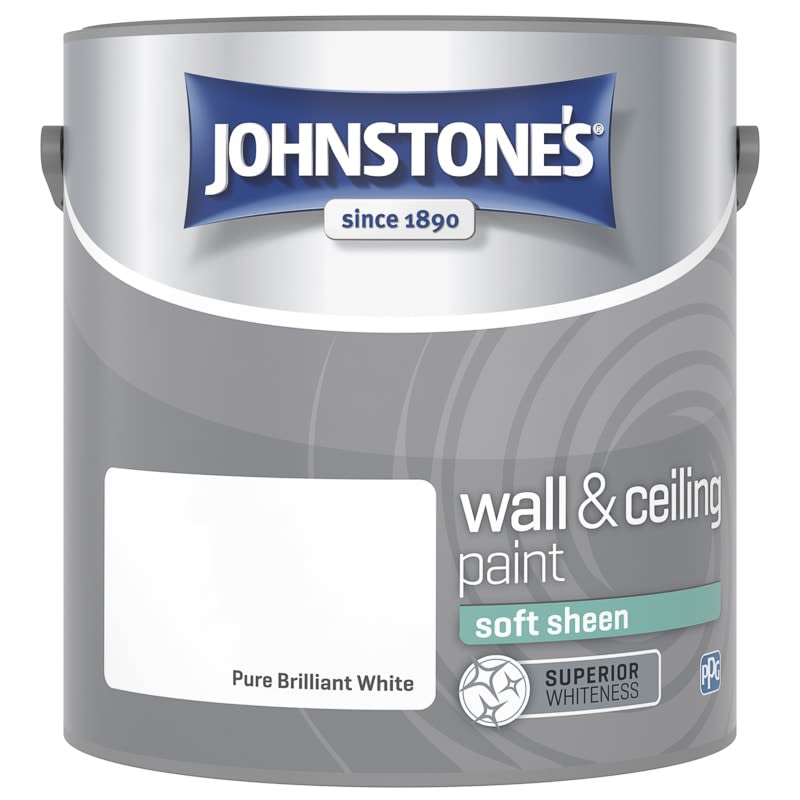 Johnstone's Paint Vinyl Soft Sheen Emulsion - Brilliant White 2.5L